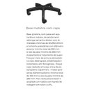Ver imagem 2 de Cadeira Job com Bracos Assento Courino Base Caixa Metalica Preta - 54530