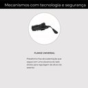 Ver imagem 4 de Cadeira Job com Bracos Assento Courino Base Caixa Metalica Preta - 54530