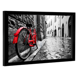 Quadro Decorativo Bicicleta Vermelha - 6