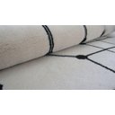 Ver imagem 3 de Tapete Sala Geometrico Preto e Branco Grid 150x200 Cm