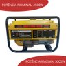 Gerador de Energia Gasolina 3000w Monofasico 4 Tempos 110v 220v Importway Iwgeg-3000 - 3