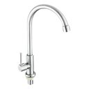 Ver imagem 1 de Torneira Monocomando Aço Inox 306 Lavatório e Lavanderia Bica Móvel Escovado (R)