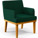 Ver imagem 3 de Kit 3 Poltronas Decorativas Para Sala De Estar E Recepção Beatriz W01 Bouclê Verde - Lyam Decor