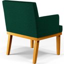 Ver mais imagens de Kit 3 Poltronas Decorativas Para Sala De Estar E Recepção Beatriz W01 Bouclê Verde - Lyam Decor