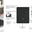Ver imagem 4 de Cooktop Portátil 1 Área Elétrico Indução Slim Touch 220v
