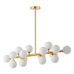 Lustre Pendente Nordecor Dornan 2422 Dourado G9 Bivolt - 2