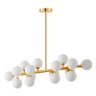 Lustre Pendente Nordecor Dornan 2422 Dourado G9 Bivolt - 2