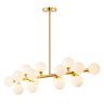 Lustre Pendente Nordecor Dornan 2422 Dourado G9 Bivolt - 6