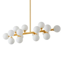 Lustre Pendente Nordecor Dornan 2422 Dourado G9 Bivolt - 1