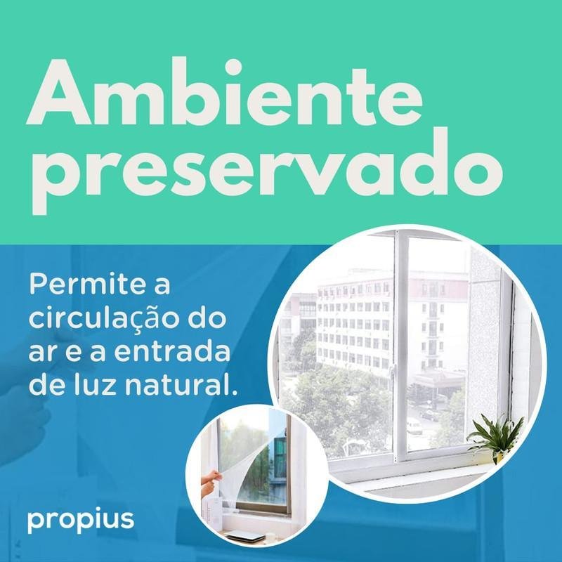 Tela Mosquiteira 125x105cm - Proteção contra Insetos - 4