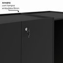 Ver imagem 4 de Armário Copa com Nicho para Frigobar Lado Direito 1,40 m X 0,60 m Multiuso com 2 Portas e