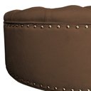 Ver imagem 4 de Puff Amora 70 Cm Suede Bege Slk Decor Amara Marrom