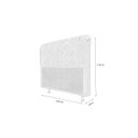 Ver imagem 3 de Cabeceira De Cama Box Daiana Queen 160cm X 118cm Suede Marfim Mz Decor