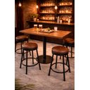 Ver imagem 3 de Mesa Bistrô Retangular 120cmx60cm Moderno e Funcional:preto