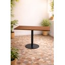 Ver imagem 2 de Mesa Bistrô Retangular 120cmx60cm Moderno e Funcional:preto