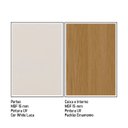 Ver imagem 7 de Cristaleira Genialflex Vértice 2 Portas Cinamomo Branco Laca