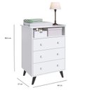 Ver imagem 6 de Quarto de Bebe Completo 3 Peças 1 Cômoda 1 Roupeiro 1 Berço Pipoca