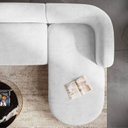 Ver imagem 6 de Sofá Modular Sala de Estar Decoração Luxo 265cm Lado Esquerdo Suede Celinne Luxuoso Yescasa
