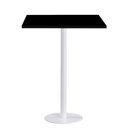 Ver imagem 1 de Mesa Pisa Beta Bistrô Fratini 107,50cm (a) Disco Redondo Branco Tampo Mdp Quadrado Branco 80cm( L)