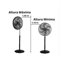 Ver imagem 3 de Ventilador Turbo Coluna 50cm 127v Goar Grande Pedestal Cinza