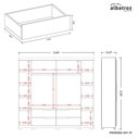 Ver imagem 5 de Guarda Roupa Casal Doble 4 Portas e 4 Gavetas Nogueira/capuccino - Móveis Albatroz