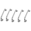 Ver imagem 1 de Alça de Apoio 30cm Barra Inox Kit 5 Unidades Idoso Cadeirante Deficiente Box Banheiro Corredor Acess