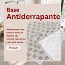 Ver imagem 5 de Tapete Sala Quarto Grande 3,00 x 2,00m Artesanal Rústico 100% Algodão Cru Xadrez Bege Antiderrapante