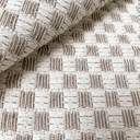 Ver imagem 5 de Tapete Sala Quarto Grande 3,00 X 2,00m Artesanal Rústico 100% Algodão Cru Xadrez Bege Antiderrapante