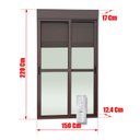 Ver imagem 4 de Porta Cor.Integ.Mot.Cont.Rem 2F.Mov.220x150 Elite c/Fech.Aut.V.Lis.Marrom Brimak