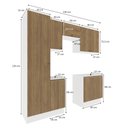 Ver imagem 4 de Lavanderia Modulada Kappesberg Celeste 7 Peças Branco/nogueira 230cm
