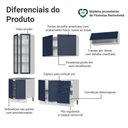 Ver imagem 4 de Armário de Cozinha Completa 270 cm Branco/Azul Vik Madesa 05