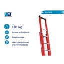 Ver imagem 4 de Escada em Fibra Extensível Vazada 13 Degraus 2,70x4,20m Tipo D WBertolo