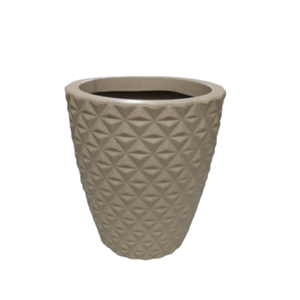 Vaso Grande de Plantas Polietileno Decorativo Bege Luxo