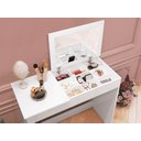 Ver imagem 1 de Penteadeira com Espelho e Porta Joias Paris Branco