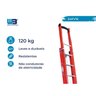 Escada em Fibra Extensível Vazada 15 Degraus 3,00x4,80m Tipo D WBertolo - 3