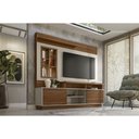 Ver imagem 5 de Estante P- Sala até 60 Pol Eldorado C- 2 Portas e 2 Prateleiras 181x200cm Nature-off White - Linea