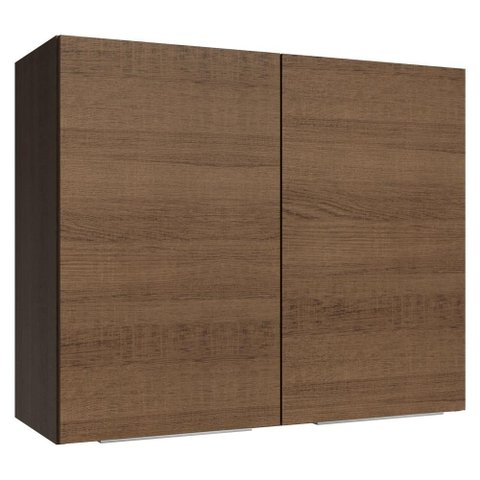 Armário Aéreo para Quarto 80 cm 2 Portas Rustic Neo Madesa