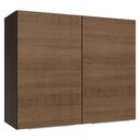 Ver imagem 1 de Armário Aéreo para Quarto 80 cm 2 Portas Rustic Neo Madesa