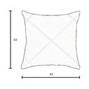 Ver imagem 4 de Kit 2 Capas para Almofada Drapeada em Veludo Quadrada 50x50 Bege