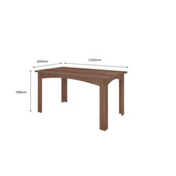 MESA MONIQUE 1,56 X 0,84 - Amêndoa - 2