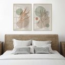 Ver imagem 2 de Kit 2 Quadros Sofisticados Elegantes Neutros para Sala