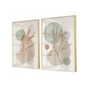 Ver imagem 1 de Kit 2 Quadros Sofisticados Elegantes Neutros para Sala