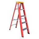 Ver imagem 1 de Escada em Fibra Tesoura 4 Degraus 1,50m com Patamar Simples WBertolo