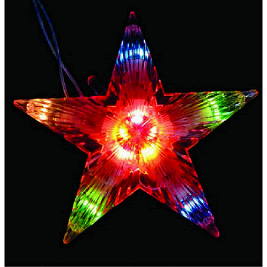 Estrela Ponteira Topo de Árvore de Natal LED Colorido - 2