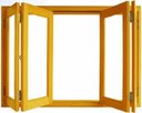 Ver imagem 1 de Janela de Madeira Pantográfico Sala/cozinha 1,20 (a) X 2,00 (l) Batente 14 Cm