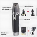 Ver imagem 4 de Kemei Km-6512 Aparador de Pelos Elétrico para Nariz Ouvido e Sobrancelha Profissional