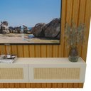 Ver imagem 5 de Home para TV 230 Majestade Native Tela Rattan Naturale Off White - Gelius
