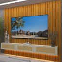 Ver imagem 1 de Home para TV 230 Majestade Native Tela Rattan Naturale Off White - Gelius