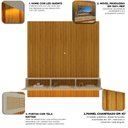 Ver imagem 2 de Home para TV 230 Majestade Native Tela Rattan Naturale Off White - Gelius