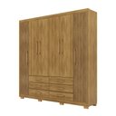 Ver imagem 2 de Guarda Roupa Dunas Casal 6 Portas de Bater 6 Gavetas Mdf Nature G98 - Gran Belo
